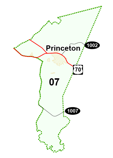 Map of Town of Princeton Voting Area